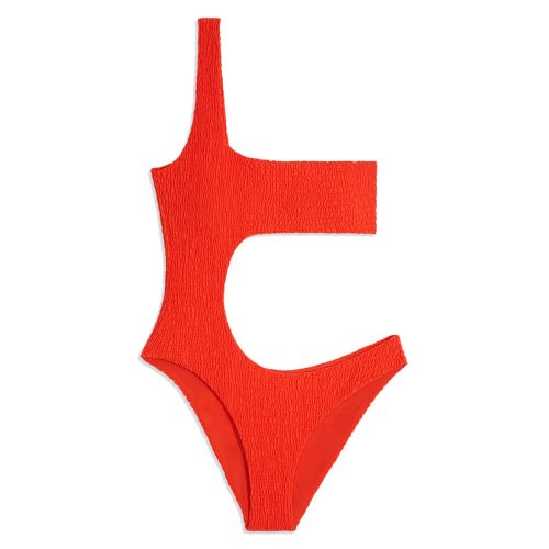 1ShoulderCutOut1piece smockingSpciyOrange2