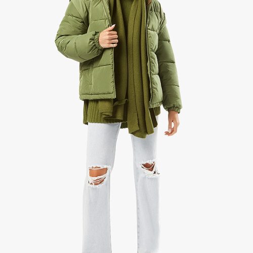 Snap Off Sleeve Puffer Jacket Basil WWT48 3 0906