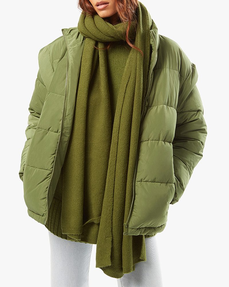 Snap Off Sleeve Puffer Jacket Basil WWT48 3 0911