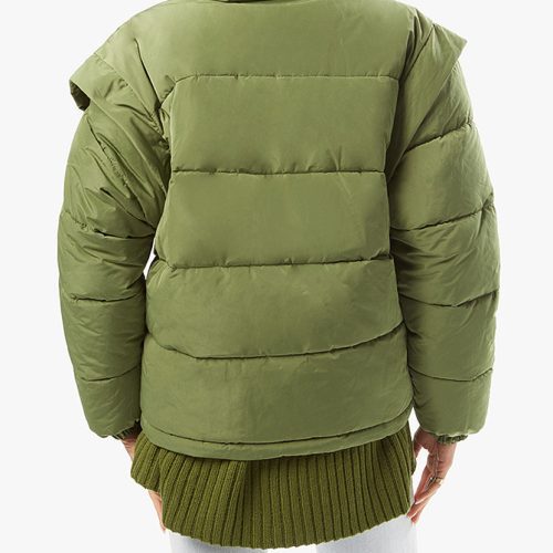 Snap Off Sleeve Puffer Jacket Basil WWT48 3 0927