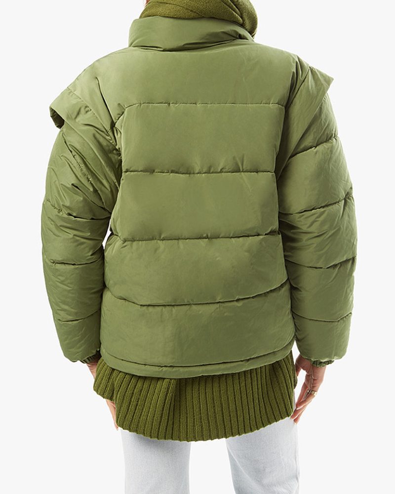 Snap Off Sleeve Puffer Jacket Basil WWT48 3 0927