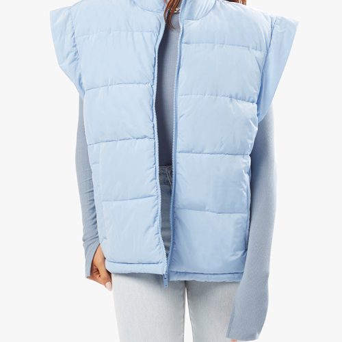 Snap Off Sleeve Puffer Jacket Blue Bell WWT48 35439