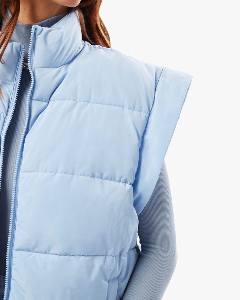 Snap Off Sleeve Puffer Jacket Blue Bell WWT48 35442