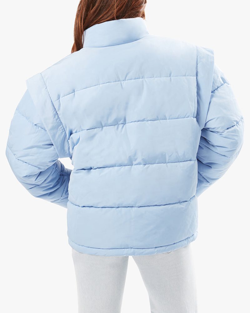 Snap Off Sleeve Puffer Jacket Blue Bell WWT48 35465