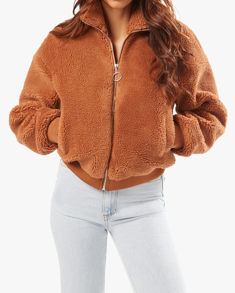 Teddy Bomber Jacket Copper WWT37 16007