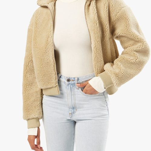 Teddy Bomber Jacket Oat WWT37 15908